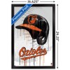 Trends International MLB Baltimore Orioles - Drip Helmet 22 Framed Wall Poster Prints - 3 of 4