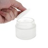 Unique Bargains Elegant Frosted Cream Glass Bottle for Bathroom 1 Pc - 3 of 4