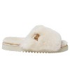 Fireside by Dearfoams Women's Cairns Genuine Shearling Fuzzy Slide Slipper - 3 of 4