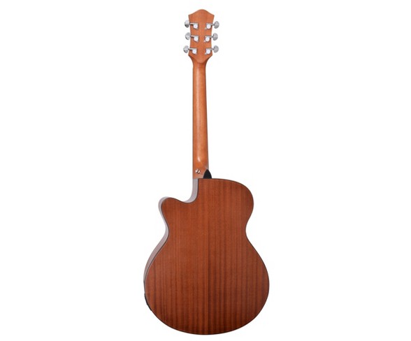 Spectrum Music 40" Acoustic Electric Cutaway Guitar with Bonus Amp Cable