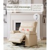 Oversized Wide Recliner Chair with Heat & Massage, 27"W Faux PU Leather Manual Recliner for Adults, Comfort Lazy Chair with 1.5X Sponge Filling - 4 of 4