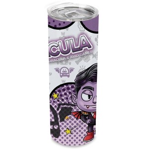 SMASHCRAFT 20 ounce Stainless Steel Double Walled Insulated Travel Tumbler Coffee Mug Cup, Dracula Chibi - 1 of 4