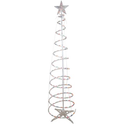 Northlight 6' Pre-Lit Spiral Christmas Tree - Multi Color Lights