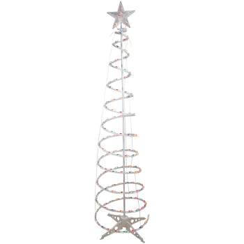  4FT Spiral Christmas Tree Light, Ceramic Christmas Trees That  Light Up with LED Lights and Star LED Tree Topper,Waterproof for Indoor  Outdoor Christmas Decorations : 居家與廚房