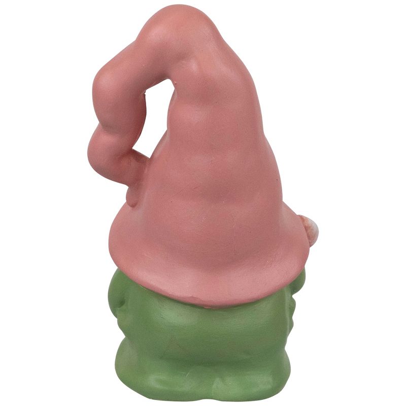 Northlight Spring Flowers Gnome Figurine - 7" - Pink and Green, 5 of 6