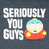 Seven Times Six South Park T-Shirt Men's Eric Cartman Seriously You Guys Short Sleeve Tee Grey - 2 of 3