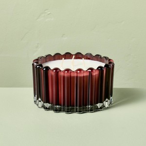 4 Wick Ribbed Glass Jar Candle 22oz - Hearth & Hand™ with Magnolia - 1 of 4
