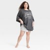 Women's Oversized T-Shirt Sleep Dress - Colsie™ - 2 of 3