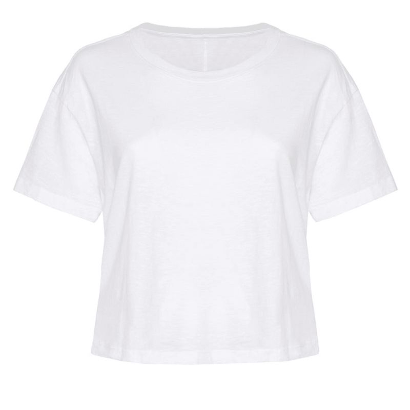 11 Honoré Collection Women's Basic Tee  - White, 30W/32W, 3 of 5