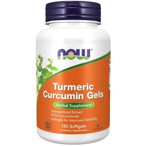 Turmeric Curcumin 450 mg by Now Foods  -  120 Softgel - 1 of 2