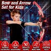 Black LED Kids Bow and Arrow Set with 12 Arrows, Hanging Target & Quiver - Indoor/Outdoor Sport Gift for Boys Girls Ages 4-12 - 3 of 4