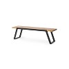 Modern Slat Design Gaylor Bench for outdoor dining and backyard-Christopher Knight Home - 2 of 4