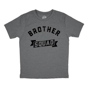 Youth Brother Squad T Shirt Funny Awesome Bro Sibling Joke Tee For Kids - Crazy Dog Youth T Shirt - 1 of 4