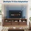 Modern TV Stand for up to 70"TV, Industrial TV Entertainment Center with 3 Drawers Shelves for Living Room, Bedroom, Vintage - 2 of 4