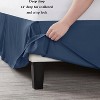 LISM 14 Inch Drop Microfiber Bed Skirts Hotel Quality Pleated Shrinkage and Fade Resistant - 4 of 4