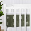 Sweet Jojo Designs + BreathableBaby Breathable Mesh Crib Liner Boy or Girl Gender Neutral Unisex Jungle Animals Green and White - 3 of 4