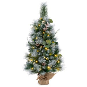 3 FT Pre-Lit Artificial Mini Christmas Tree - 1 of 4