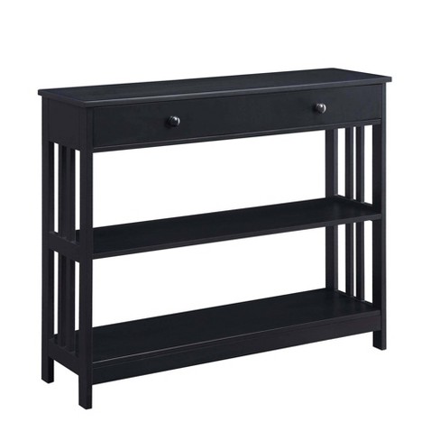 Mission 1 Drawer Console Table Black, Target Black Console Table