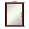Amanti Art Rubino Cherry Scoop Petite Bevel Wood Bathroom Wall Mirror 27 x 21 in. - 4 of 4