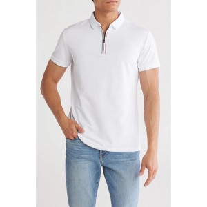 TR PREMIUM-TRCV-82 Slim Fit Stretch Zip Polo - 1 of 4