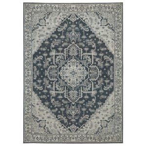 Oriental Weavers Intrigue INT07 Blue/ Grey Indoor Area Rug - 3'10" x 5'5" - 1 of 4