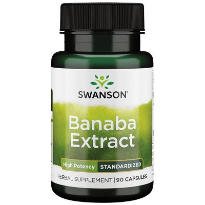 Swanson Herbal Supplements Banaba Extract - High Potency Standardized 60 mg 90 Caps .