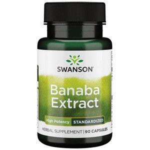 Swanson Herbal Supplements Banaba Extract - High Potency Standardized 60 mg 90 Caps . - 1 of 2