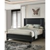 Full Size Wooden Platform Bed with Headboard for Bedroom - 3 of 4