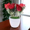 Unique Bargains Artificial Plants Hydrangea Tea Bud Plastic 3.74"x3.74"x7.87" 1 Pcs - 2 of 4