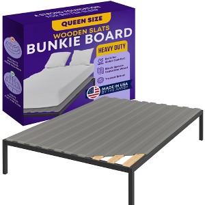 Continental Sleep, 0.75-Inch Heavy Duty Vertical Mattress Support Wooden Bunkie Board/Slats With Cover - 1 of 4