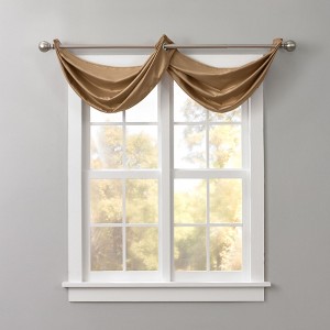 BrylaneHome BH Studio Room-Darkening Waterfall Grommet Valance - 1 of 3