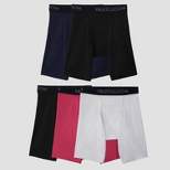 Fruit of the Loom Men's Breathable Long Leg Boxer Briefs 5pk - Colors May Vary