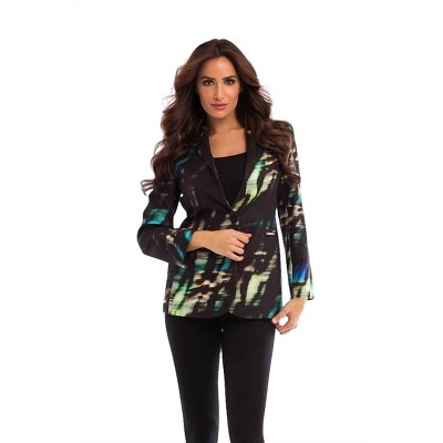 Women's Faux Suede Midnight Blazer - ANGEL