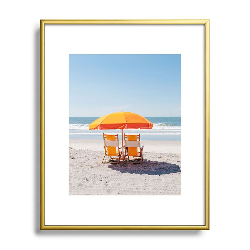 Bethany Young Photography Folly Beach Metal Framed Art Print - Deny Designs, 1 of 5
