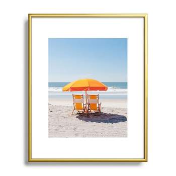 Bethany Young Photography Folly Beach Metal Framed Art Print - Deny Designs