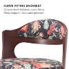 Brown Adjustable Swivel Bar Stools Solid Wood Backrest for Kitchen Counter and Dining Room 2pcs - 3 of 4