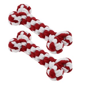 Unique Bargains Bone Shape Dog Chew Rope - 1 of 4
