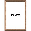 PosterPalooza | Slim Profile Gold Picture Frame - UV Acrylic, Foam Board Backing, Hanging Hardware - 2 of 4