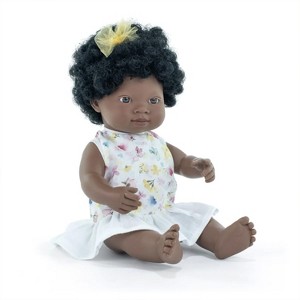 Miniland My Friends & Me Baby Doll, African Girl, 15", Boxed - 1 of 4