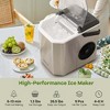 Costway Countertop Ice Maker Portable Ice Making Machine 6-13 Mins 9 Ice 26.5 lbs/24 Hrs Black/Silver - image 4 of 4