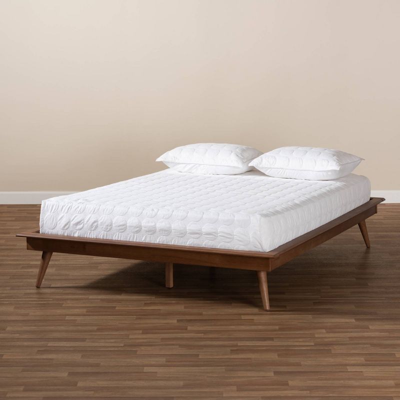 Karine Wood Platform Bed Frame - Baxton Studio, 4 of 9