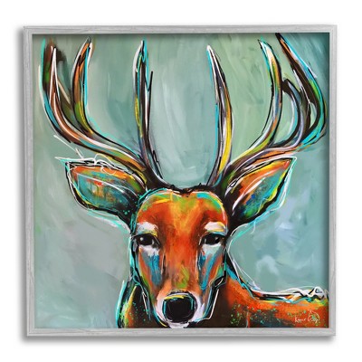 Abstract Deer  Paint with Diamonds Deer Canvas Art