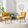 WestinTrends Genevieve 25" Wide Upholstered Boucle Armless Accent Chair - 2 of 4