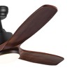 YUHAO 52 in. Indoor Modern and Farmhouse Soild Wood Blades Reversible DC Motor Ceiling Fan with Light and Remote Control - 4 of 4