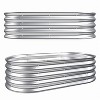 Okak Galvanized Steel Raised Garden Bed 12 Inch (2-Pack) Heavy Duty Rust-Resistant Planter Box Kit for Vegetables, Flowers, Herbs, Easy Assembly - 2 of 4
