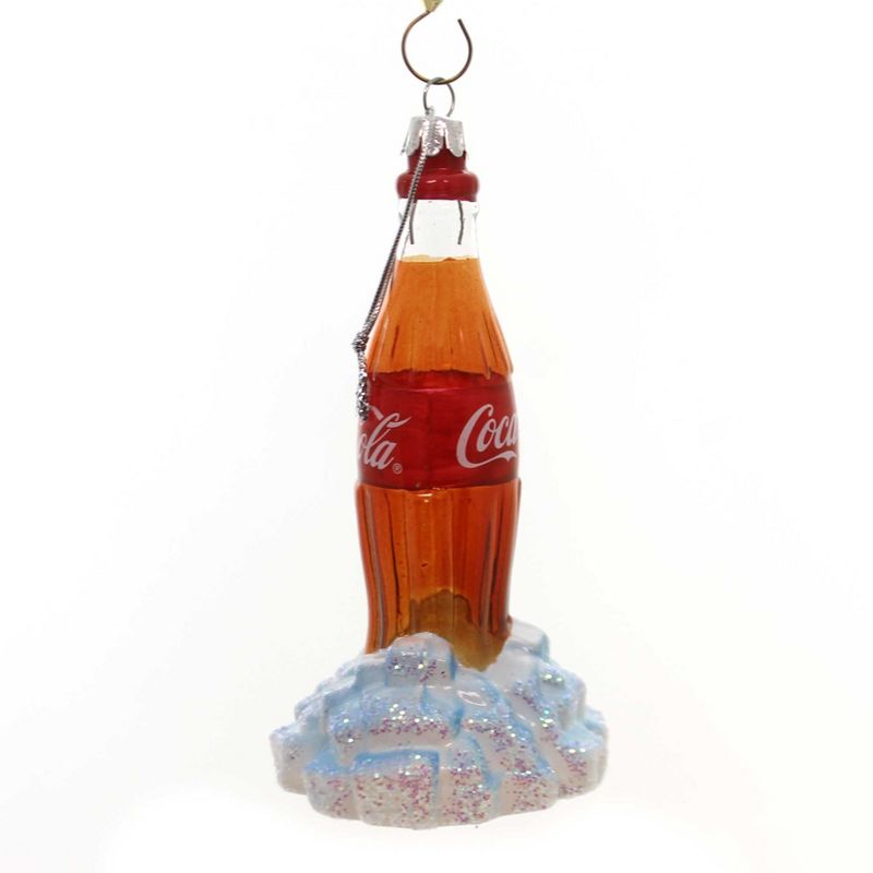 KURT S. ADLER 5.25 In Coca-Cola Glass Bottle Coke Refreshing Tree Ornaments, 2 of 3