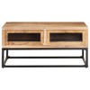 vidaXL Coffee Table 35.4"x23.6"x15.7" Solid Acacia Wood - 2 of 4