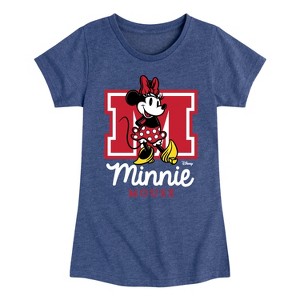 Girls' - Disney - Minnie Mouse Fitted Short Sleeve Graphic T-Shirt - 1 of 4