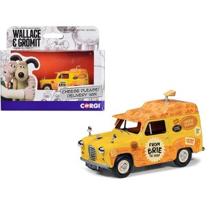 Austin A35 Van RHD (Right Hand Drive) Yellow "Cheese Please" "Wallace & Gromit" Diecast Model Car by Corgi - 1 of 3