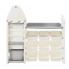 Kids Bookshelf with 17 Bins,Toy Storage Organizer Cabinet with HDPE Shelf for Playroom, Bedroom, Living Room-Tanpinhause - 2 of 4